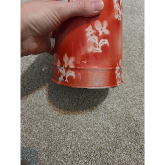 French Style Shabby Chic Pink Anitque Enamel Jug - Picture 8 of 10